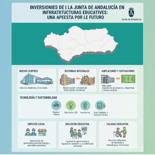 La Junta de Andalucía impulsa el futuro con nuevas infraestructuras educativas