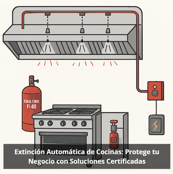 Sistemas de extincion automáticos para campanas industriales y protege tu negocio con soluciones certificadas