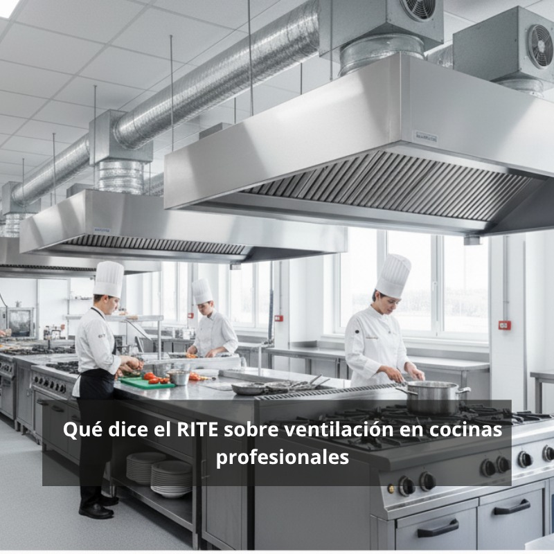 Qué nos dice el RITE sobre ventilación en cocinas profesionales