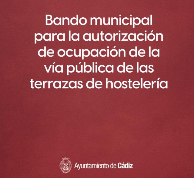El Ayuntamiento aprueba un bando municipal sobre la autorización de terrazas en la vía pública
